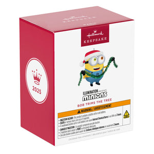 Minions Bob Trims the Tree Ornament With Sound