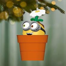 Load image into Gallery viewer, Mini Minions Bob's Flower Power Ornament, 1.25"
