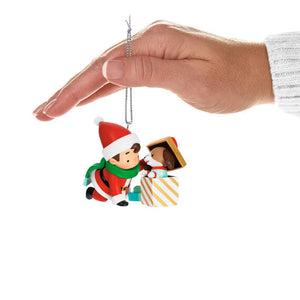 Young Santa Ornament