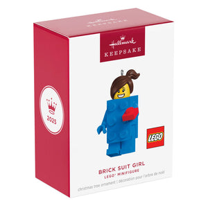 Brick Suit Girl LEGO® Minifigure Ornament