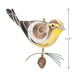 The Beauty of Birds Lady Blackburnian Warbler Ornament