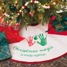 Load image into Gallery viewer, Christmas Magic Tree Skirt Handprint Kit
