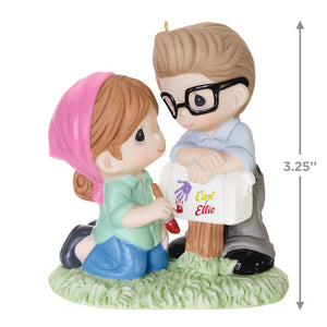 Disney/Pixar Precious Moments Up Carl and Ellie Porcelain Ornament