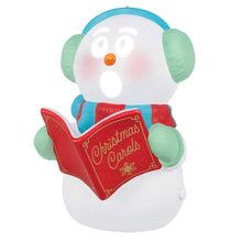 Load image into Gallery viewer, Caroling Snowman Musical Ornament With Light
