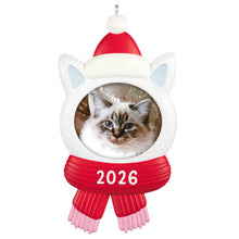 Load image into Gallery viewer, Snow Cat 2026 Photo Frame Ornament
