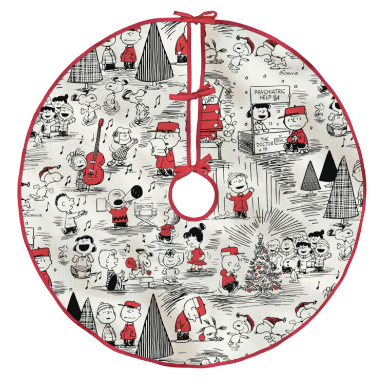 Peanuts® Fabric Hallmark Tree Skirt, 48