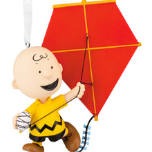 Load image into Gallery viewer, Peanuts® 75th Anniversary Charlie Brown and Snoopy Hallmark Ornaments, Set of 2
