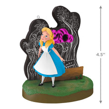 Load image into Gallery viewer, Disney Alice in Wonderland and the Cheshire Cat Ornament With Light

