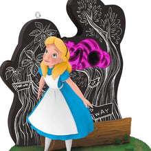 Load image into Gallery viewer, Disney Alice in Wonderland and the Cheshire Cat Ornament With Light
