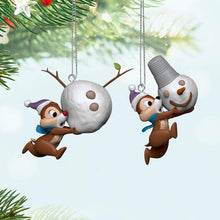 Load image into Gallery viewer, Disney Chip and Dale Up to Snow Good Ornaments, Set of 2
