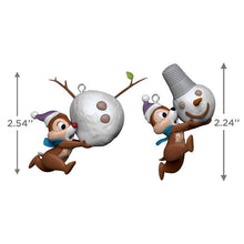 Load image into Gallery viewer, Disney Chip and Dale Up to Snow Good Ornaments, Set of 2
