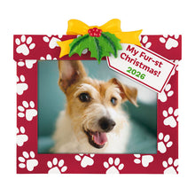 Load image into Gallery viewer, My Fur-st Christmas 2026 Photo Frame Ornament
