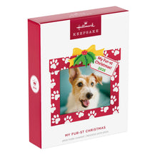 Load image into Gallery viewer, My Fur-st Christmas 2026 Photo Frame Ornament
