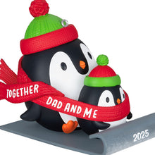 Load image into Gallery viewer, Dad &amp; Me Penguins Sledding 2025 Ornament
