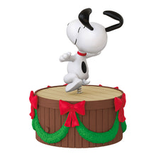 Load image into Gallery viewer, Mini The Peanuts® Gang Dancing Snoopy ShowToppers Musical Tree Topper With Light, 4" - Hallmark Timmins
