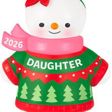 Load image into Gallery viewer, Daughter Snowman 2026 Ornament
