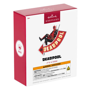 Marvel Deadpool It's a Sign! Ornament With Light