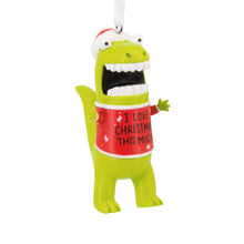 Load image into Gallery viewer, Love Christmas This Much Dinosaur Hallmark Ornament
