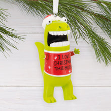 Load image into Gallery viewer, Love Christmas This Much Dinosaur Hallmark Ornament
