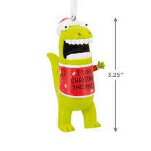 Load image into Gallery viewer, Love Christmas This Much Dinosaur Hallmark Ornament
