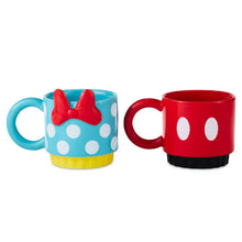 Load image into Gallery viewer, Disney Mickey Mouse and Minnie Mouse Stacking Mugs, Set of 2
