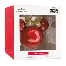 Load image into Gallery viewer, Disney Minnie Mouse Ears Icon Glass Hallmark Ornament
