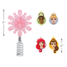 Load image into Gallery viewer, Mini Disney Princess Hallmark Tree Topper and Ornaments, Set of 5
