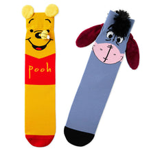 Load image into Gallery viewer, Disney Winnie the Pooh and Eeyore Novelty Crew Socks, 1 pair
