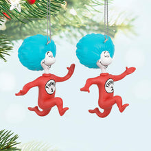 Load image into Gallery viewer, Dr. Seuss&#39;s The Cat in the Hat™ Thing One and Thing Two Ornaments, Set of 2
