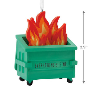 Dumpster Fire Hallmark Ornament