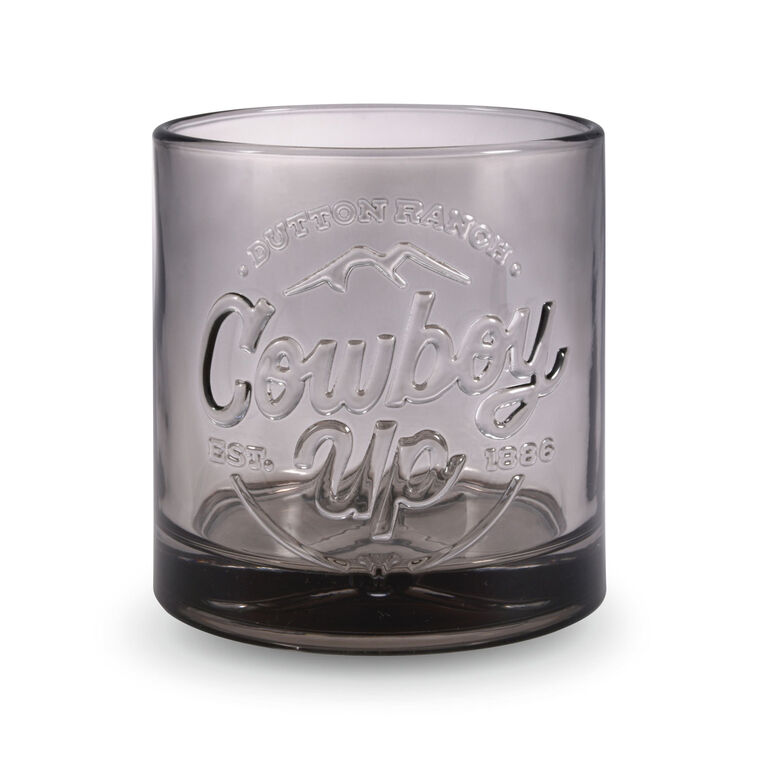Yellowstone Dutton Ranch Cowboy Up Lowball Glass, 9.5 oz.