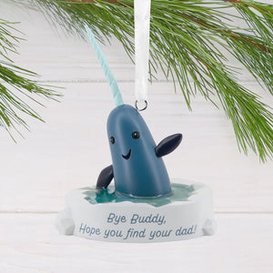 Elf Narwhal Hallmark Ornament