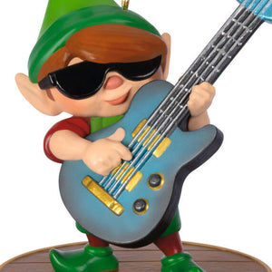 North Pole Tree Trimmers Band Collection Gil On Guitar Musical Ornament With Light