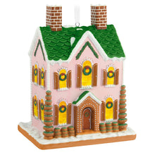 Load image into Gallery viewer, Gorgeous Gingerbread House Porcelain Ornament
