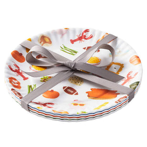 Friends Assorted Appetizer Plates, Set of 4