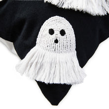 Load image into Gallery viewer, Fringe Ghosts Halloween Pillow, 16x16
