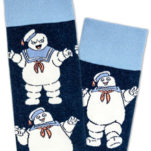 Load image into Gallery viewer, Ghostbusters Stay Puft Marshmallow Man Novelty Crew Socks
