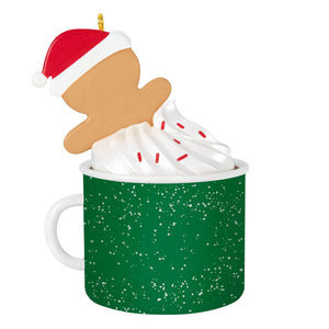 Dad Gingerbread Boy in Mug 2025 Ornament