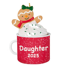 Load image into Gallery viewer, Daughter Gingerbread Girl in Mug 2025 Ornament
