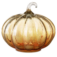 Load image into Gallery viewer, Glass Pumpkin Tabletop Decoration, 7.5"
