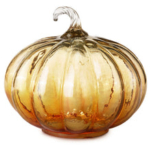 Load image into Gallery viewer, Glass Pumpkin Tabletop Decoration, 7.5"
