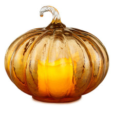 Load image into Gallery viewer, Glass Pumpkin Tabletop Decoration, 7.5"
