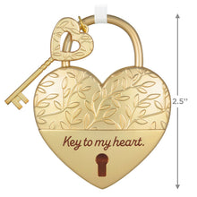 Load image into Gallery viewer, Key to My Heart Metal Ornament
