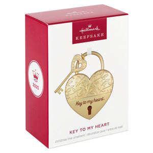 Gold Heart and Key Keepsake