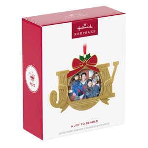 A Joy to Behold 2025 Photo Frame Metal Ornament