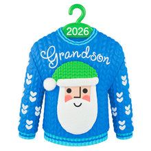 Load image into Gallery viewer, Grandson Santa Sweater 2026 Ornament
