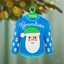 Load image into Gallery viewer, Grandson Santa Sweater 2026 Ornament
