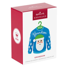 Load image into Gallery viewer, Grandson Santa Sweater 2026 Ornament

