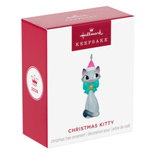 Load image into Gallery viewer, Mini Christmas Kitty Ornament, 1.25"
