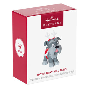 Mini Howliday Helpers Ornament, 1.25"